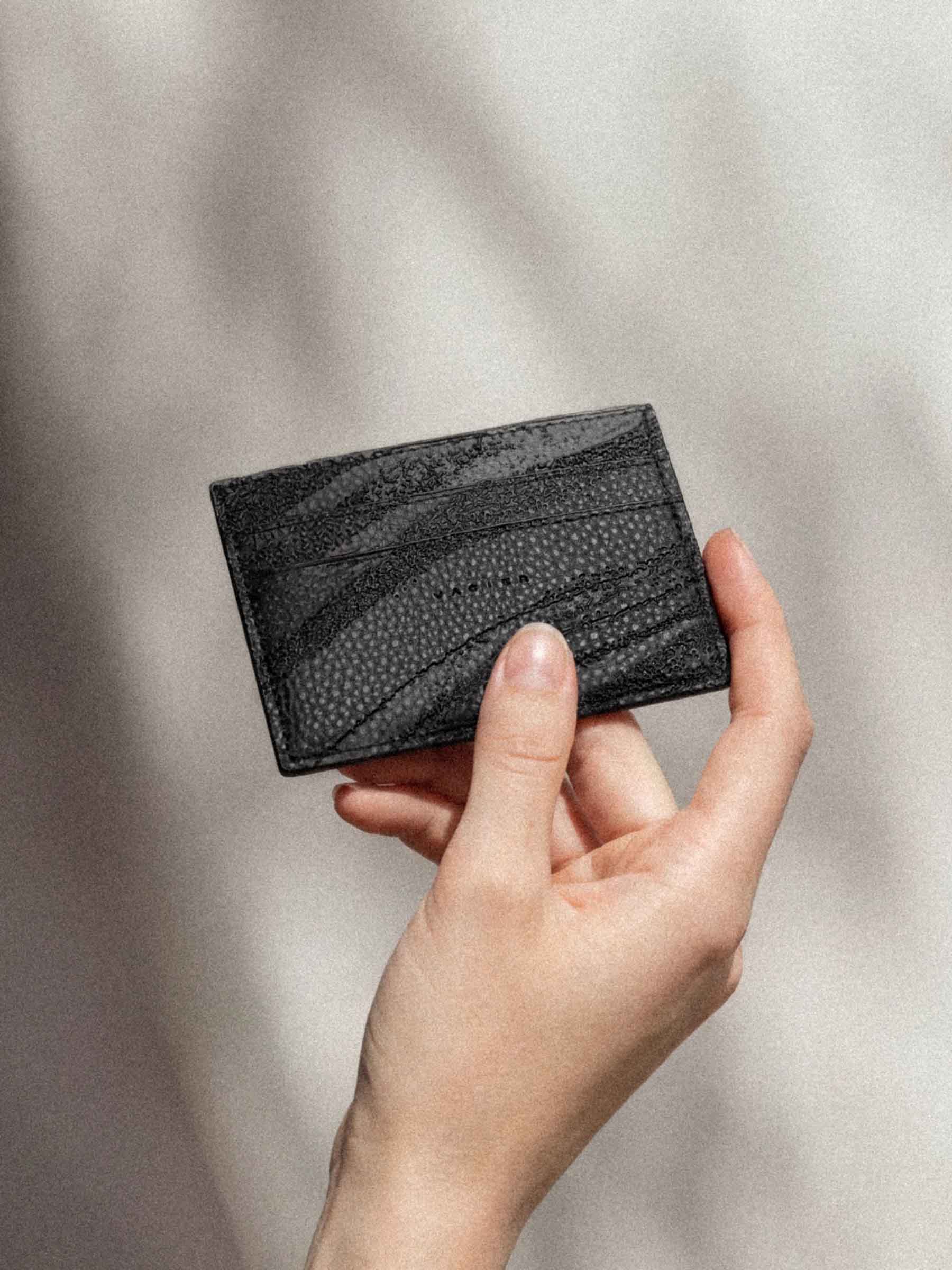 RIPPLE CARD HOLDER BLACK - Image 4